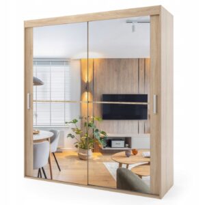 Szafa przesuwna dwudrzwiowa - WERONA 200 x 245 cm, 18 mm