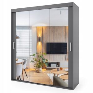 Szafa przesuwna trzydrzwiowa - AVILLA 200 x 225 cm, 18 mm