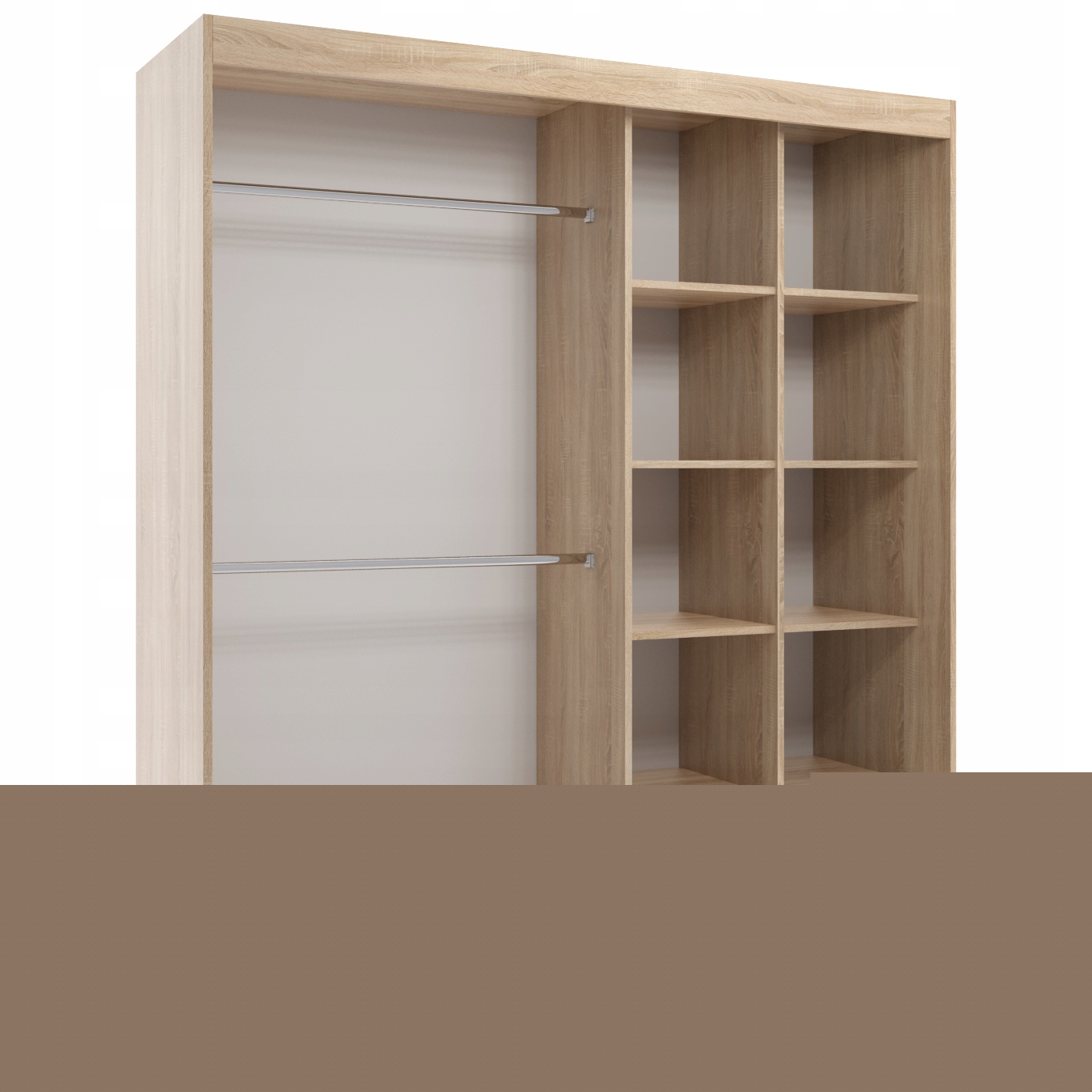 ..Szafa przesuwna dwudrzwiowa z lamelami - ALGERO 170 x 235 cm, 18 mm - obrazek 3