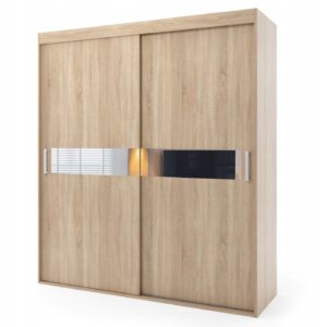 Szafa przesuwna dwudrzwiowa - TOLEDO 200 x 205 cm, 18 mm