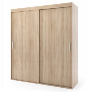 Szafa przesuwna dwudrzwiowa - MALAGA 140 x 205 cm, 18 mm