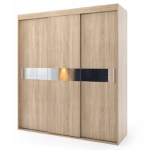 Szafa przesuwna trzydrzwiowa - PALERMO 180 x 265 cm, 18 mm