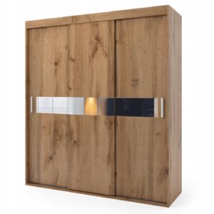 Szafa przesuwna trzydrzwiowa - PALERMO 250 x 215 cm, 18 mm