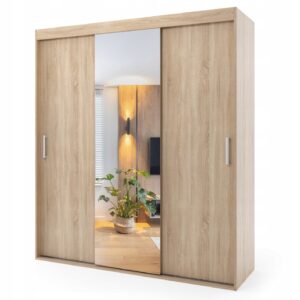 Szafa przesuwna trzydrzwiowa - IBIZA 180 x 265 cm, 18 mm