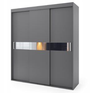 Szafa przesuwna trzydrzwiowa - PALERMO 240 x 225 cm, 18 mm