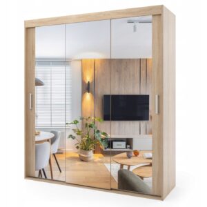 Szafa przesuwna trzydrzwiowa - AVILLA 200 x 265 cm, 18 mm