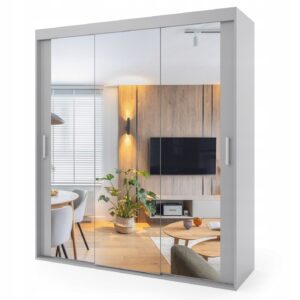 Szafa przesuwna trzydrzwiowa - AVILLA 180 x 255 cm, 18 mm