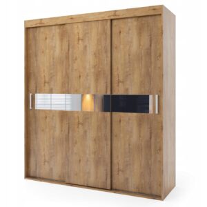 Szafa przesuwna trzydrzwiowa - PALERMO 250 x 235 cm, 18 mm