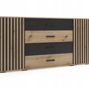 Komoda z lamelami RIO 7 - 160 x 91 x 45 cm, 18mm