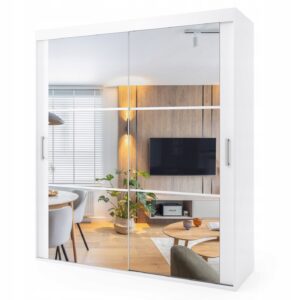 Szafa przesuwna dwudrzwiowa - RIMINI 140 x 215 cm, 18 mm