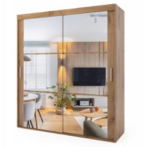 Szafa przesuwna dwudrzwiowa - RIMINI 130 x 225 cm, 18 mm