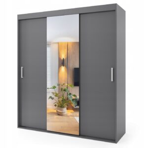 Szafa przesuwna trzydrzwiowa - IBIZA 190 x 225 cm, 18 mm