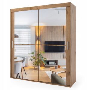 Szafa przesuwna dwudrzwiowa - WERONA 200 x 205 cm, 18 mm