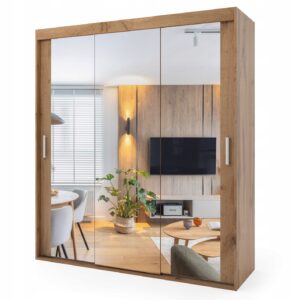 Szafa przesuwna trzydrzwiowa - AVILLA 180 x 215 cm, 18 mm