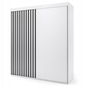 ..Szafa przesuwna dwudrzwiowa z lamelami - ALGERO 160 x 205 cm, 18 mm