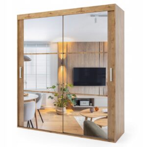 Szafa przesuwna dwudrzwiowa - RIMINI 130 x 245 cm, 18 mm