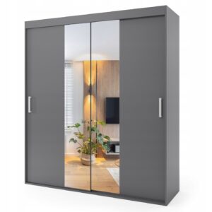 ...Szafa przesuwna dwudrzwiowa - BARCELONA 160 x 255 cm, 18 mm